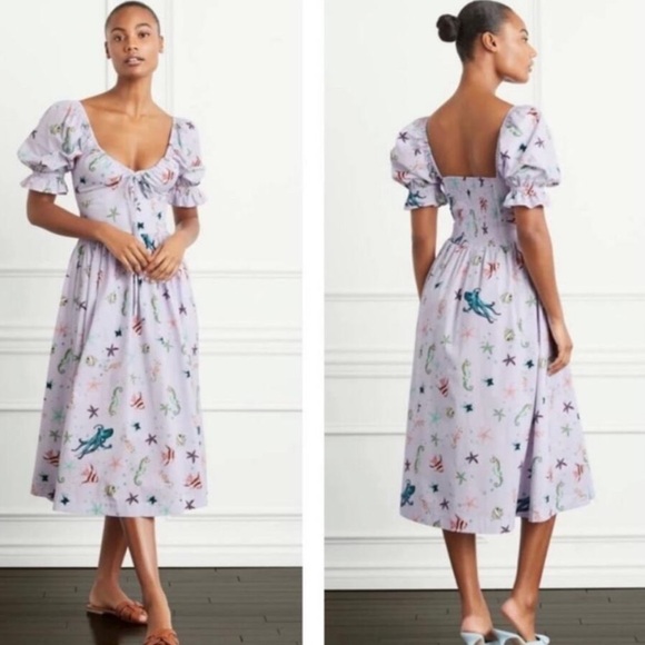 Hill House Dresses & Skirts - NWT Hill House Ophelia Sea Creatures Dress